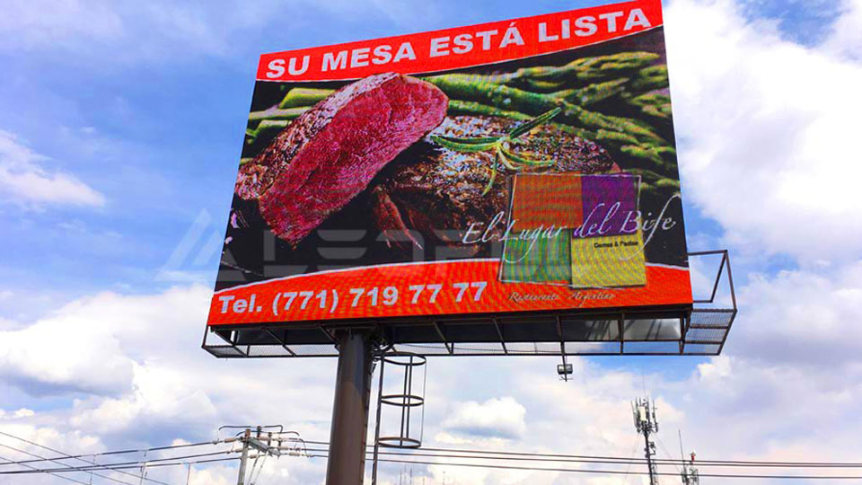 Mexico Pole Mounted Outdoor LED Street Display