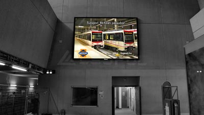 Hungary Metro Front Service LED Screen