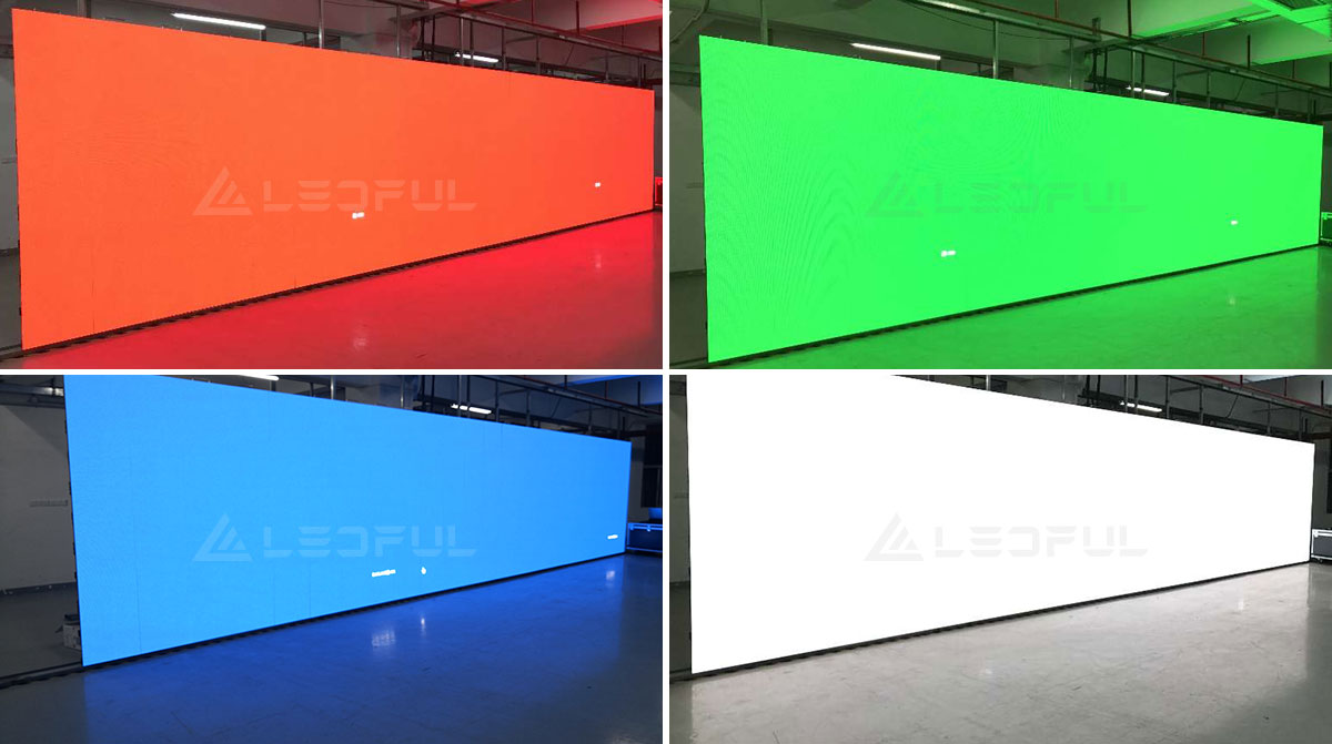 LED Display RGBW Color Aging Performance