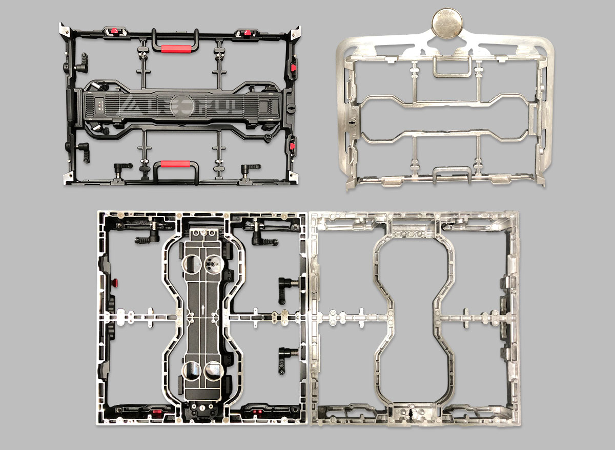 We made the original mold design, cabinet design, module design, <br>demo test, and bulk production