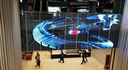 Indoor Transparent LED Screen for Shipping Mall