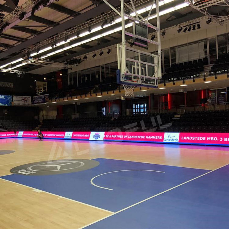 Dutch indoor basketball club perimeter display