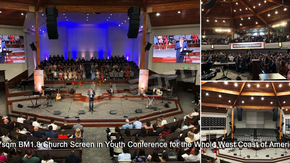 LEDFUL Indoor Small Pitch LED Display in One of the Biggest Churches of US