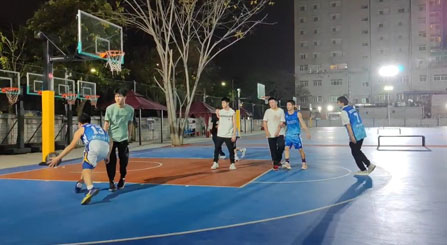 Basketball Match Between LEDFUL Production Team and Sales & Engineer & Marketing Union Team