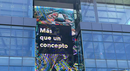 Building Facade Large Advertising LED Billboard in Mexico