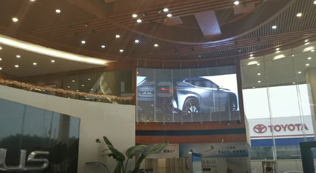 LEDFUL TGC Transparent LED Screen for Car Dealer