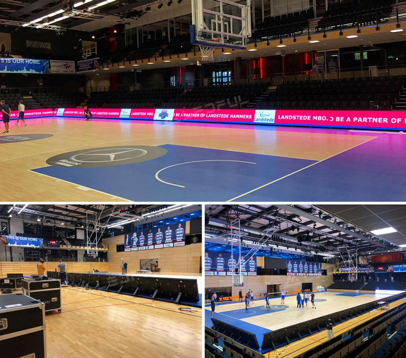 Dutch basketball stadium screen IPM6 with total 60 square meters