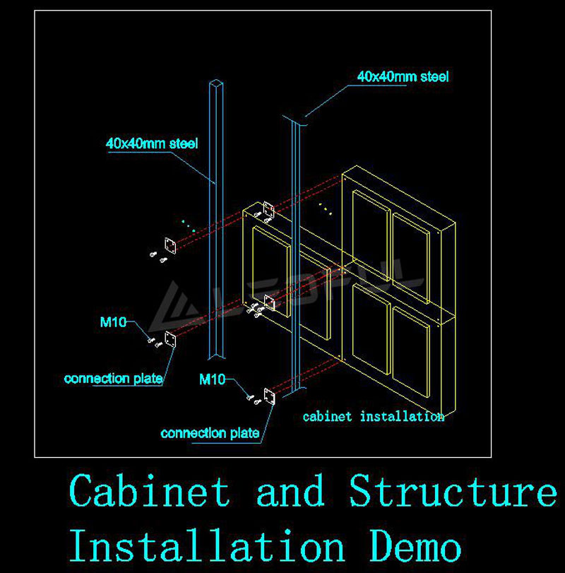 How to Install LED Display with Structure Frame