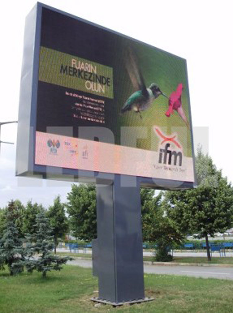 Advertising LED Screen with Pillar Installation Collection