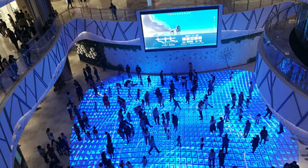 LEDFUL Floor Interactive LED display for Star Meeting