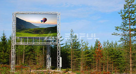 Finland Outdoor Dual-side Pole mounted LED Display