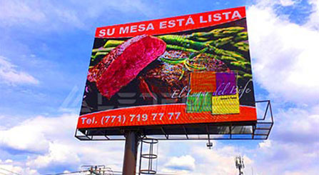 Mexico Pole Mounted Outdoor LED Street Display