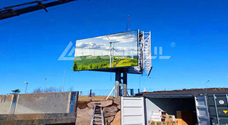 Myanmar Outdoor Three Sided Advertising Display