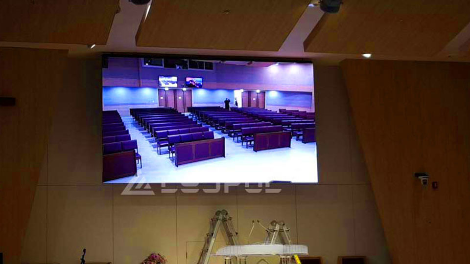 South Korea Indoor Church Advertising LED Display