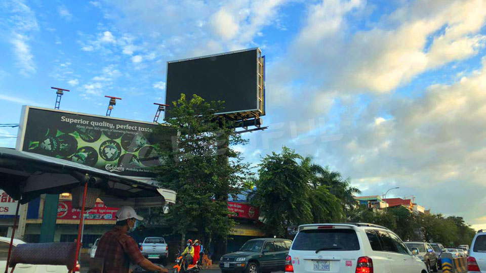 Cambodia Street Advertising Display