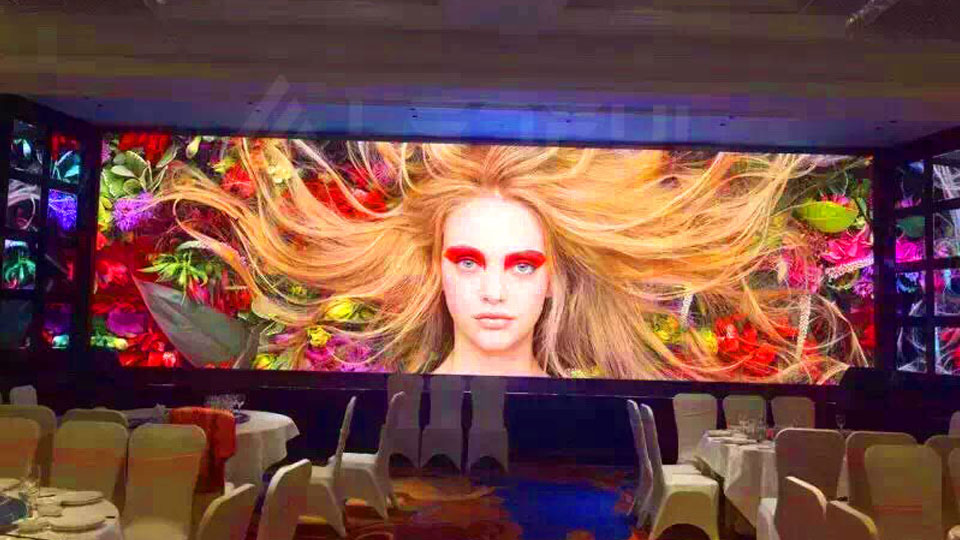 Front Maintenance LED Screen In Restaurant