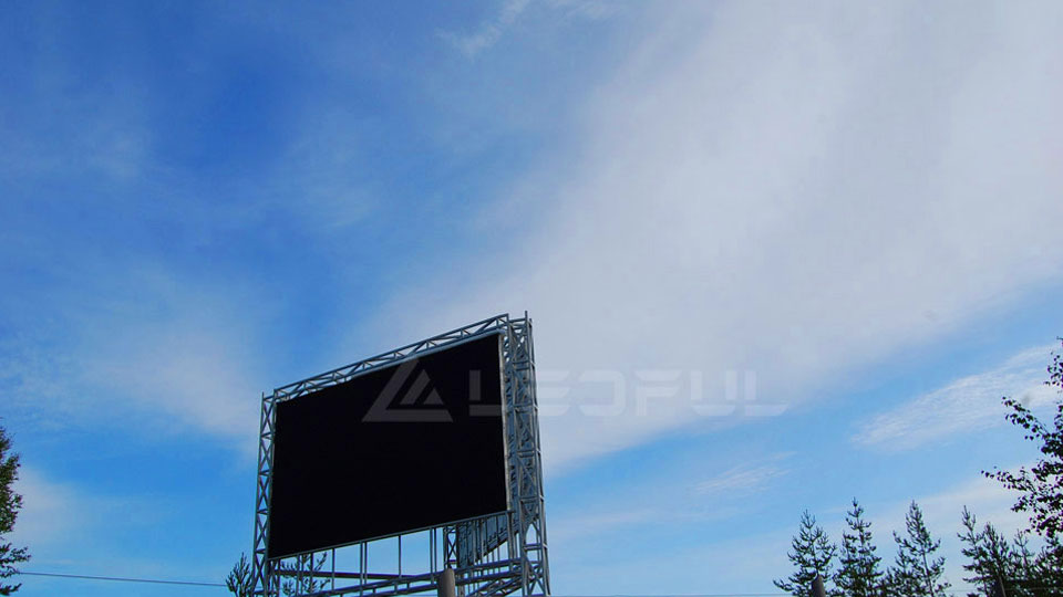 Finland Outdoor Dual-side Pole mounted LED Display