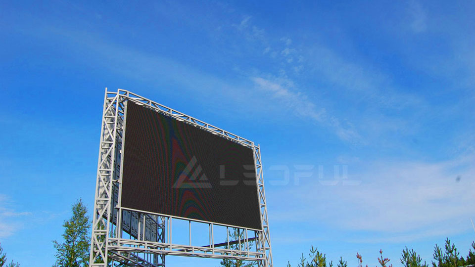 Finland Outdoor Dual-side Pole mounted LED Display