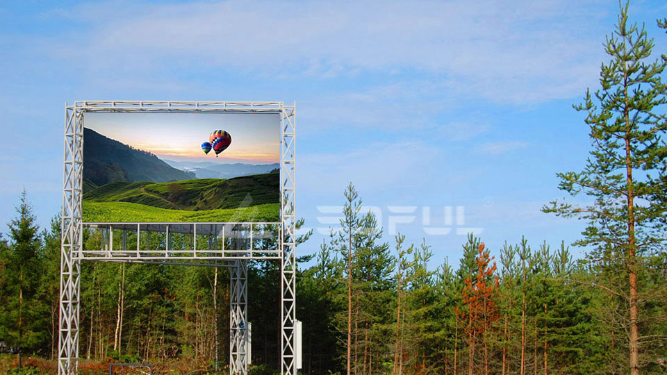 Finland Outdoor Dual-side Pole mounted LED Display