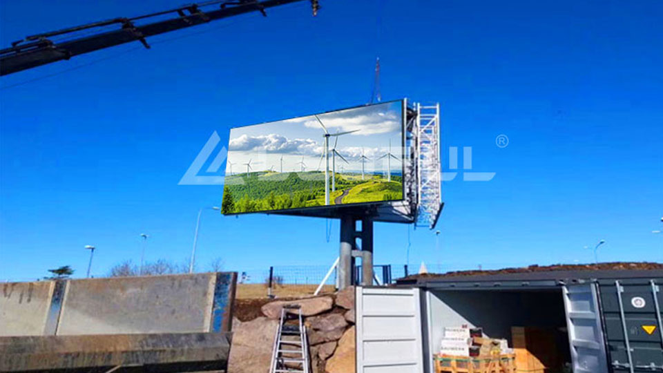 Myanmar Outdoor Three Sided Advertising Display