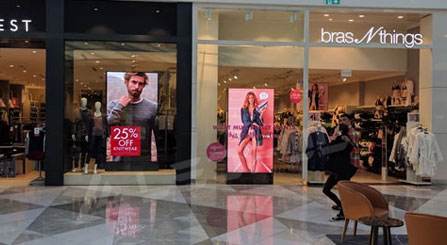 LED Advertising Display installed in Australia Retail Brand Store