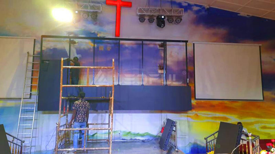 Nigeria Indoor Church project-7.68*2.88m IF2.5