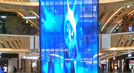 Shopping Mall Indoor Giant Transparent LED Screen