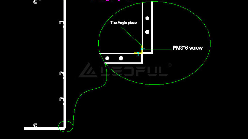 LEDFUL Indoor Transparent TGC3.9QD 2.5×1.5m four-sided for Club DJ Table in Indonesia