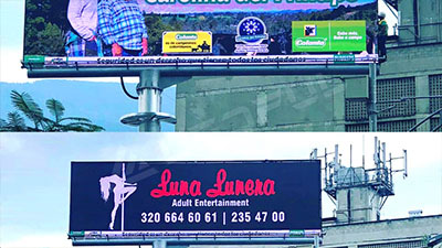 Outdoor LED Video Billboard for Advertising Pole Mounted By Street
