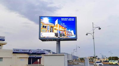UAE Giant Outdoor Adverting Double Sides LED Screen