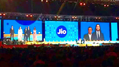 Outdoor Rental LED Screen for Jio Annual Party