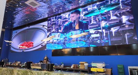 Korea Large Indoor LED Video Wall in the Biggest Newspaper Company