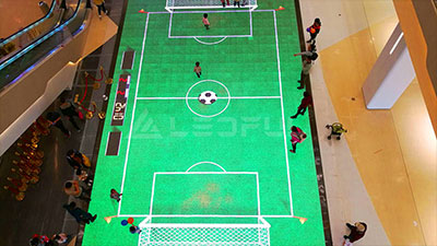 Floor Interactive LED display in Shopping Mall