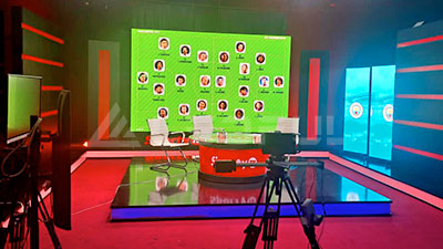 Nigeria Sports Broadcasting Studio Small Pitch LED Screen