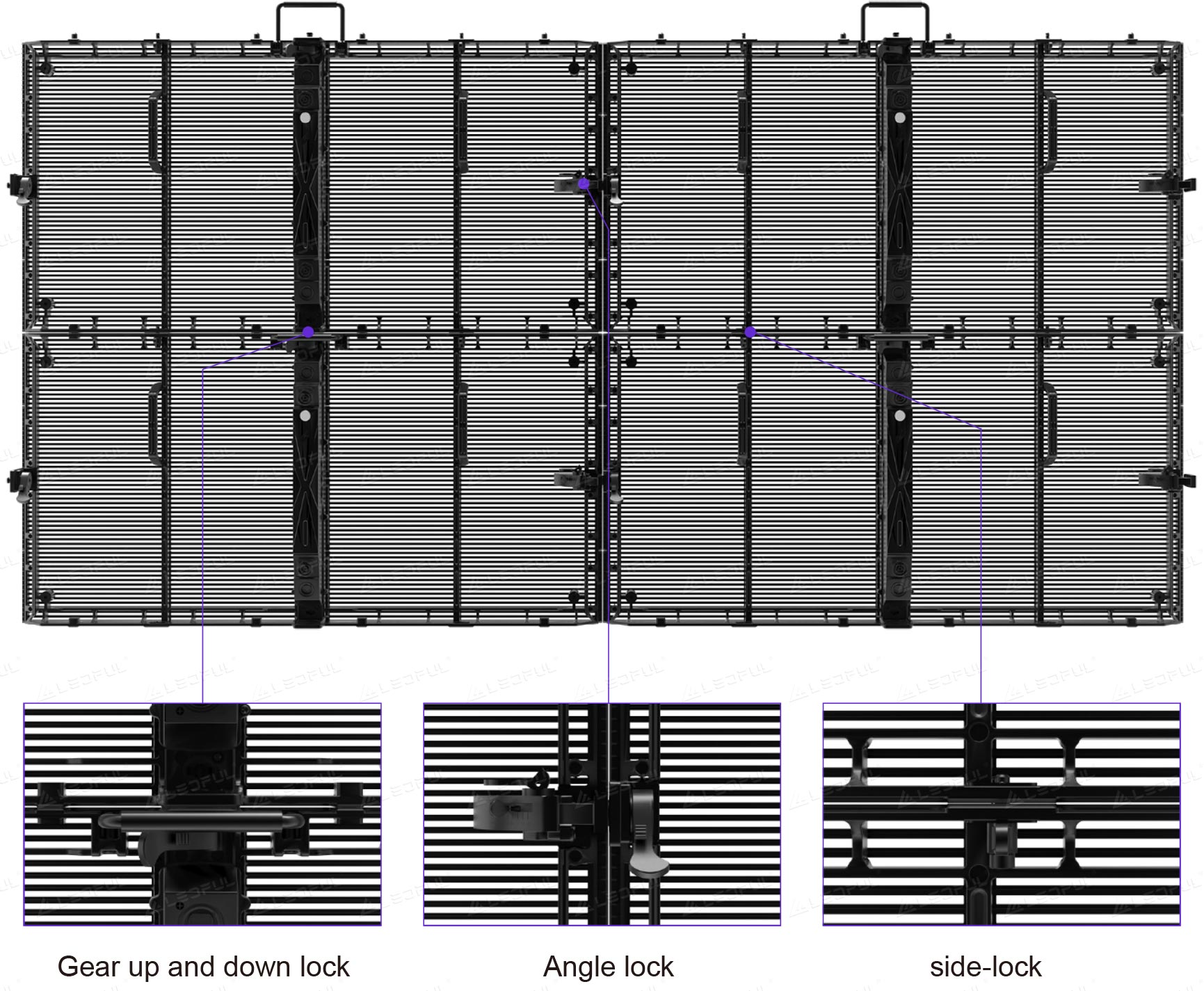 Lock Design for Transparent Rental Screen