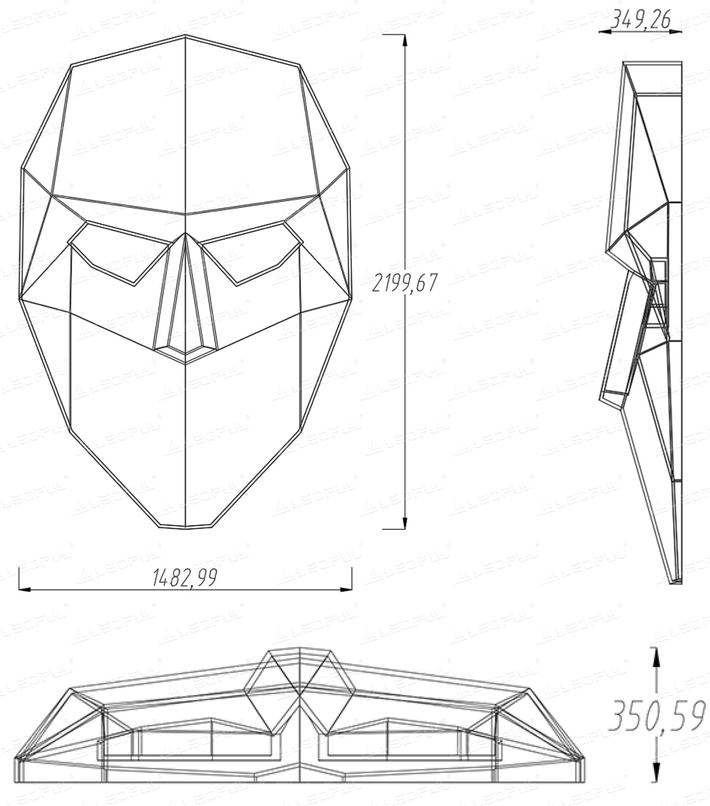 Creative Face Design with Customized Diameter