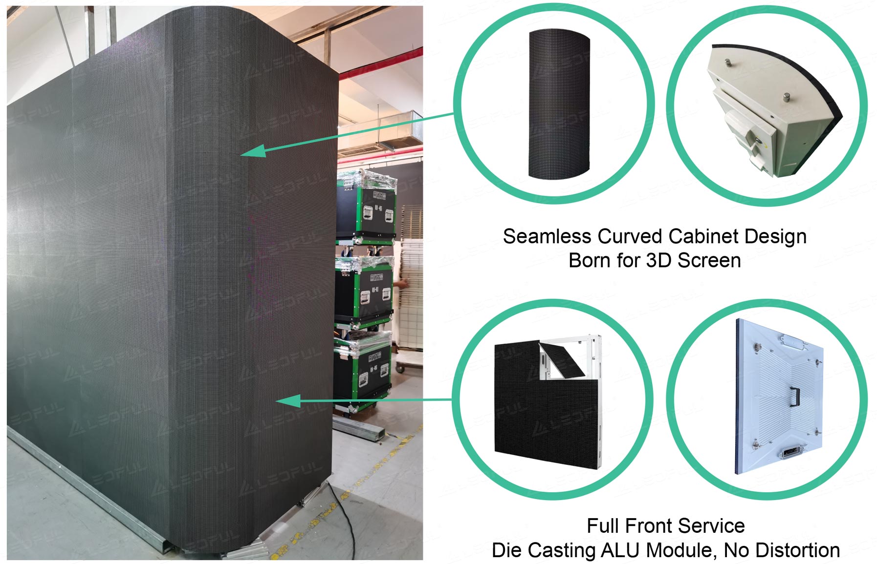 Corner Cabinet Makes Seamless 3D Screen