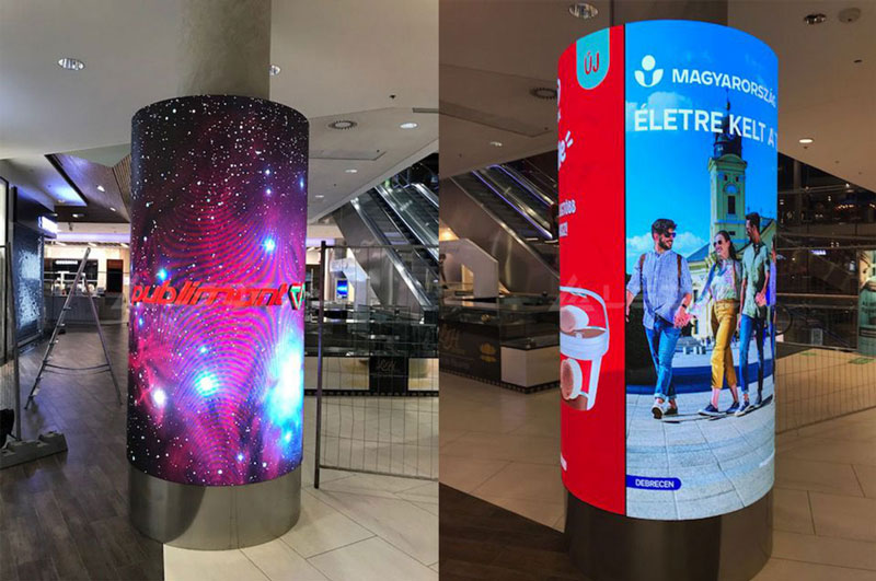 cylinder-round-column-case-at-shopping-mall-in-hungary