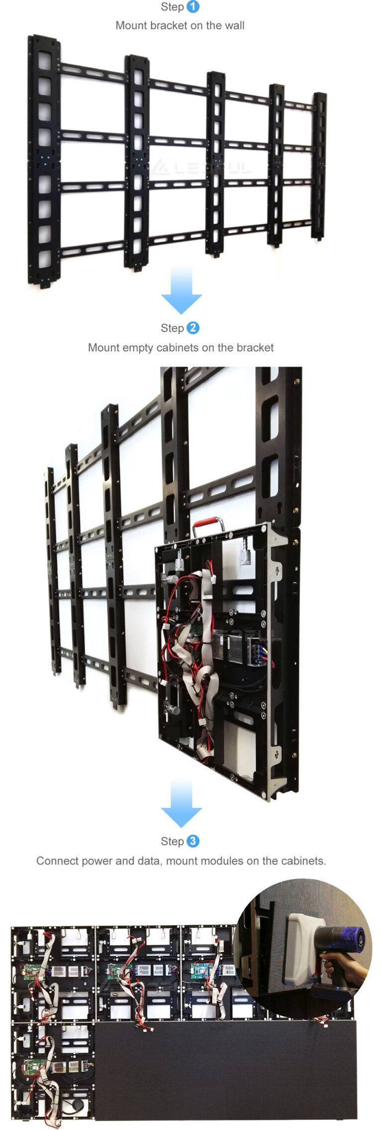 how-to-install-led-cabinets-in-front-side