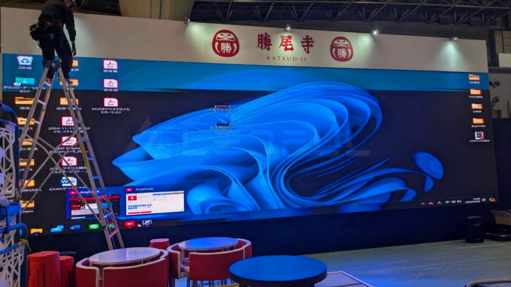 Support An Exhibition in Japan with LED Rental Screen-1