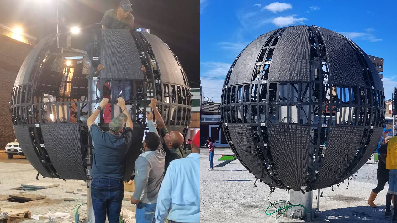 LEDFUL Outdoor Sphere LED Screen In Venezuela-3