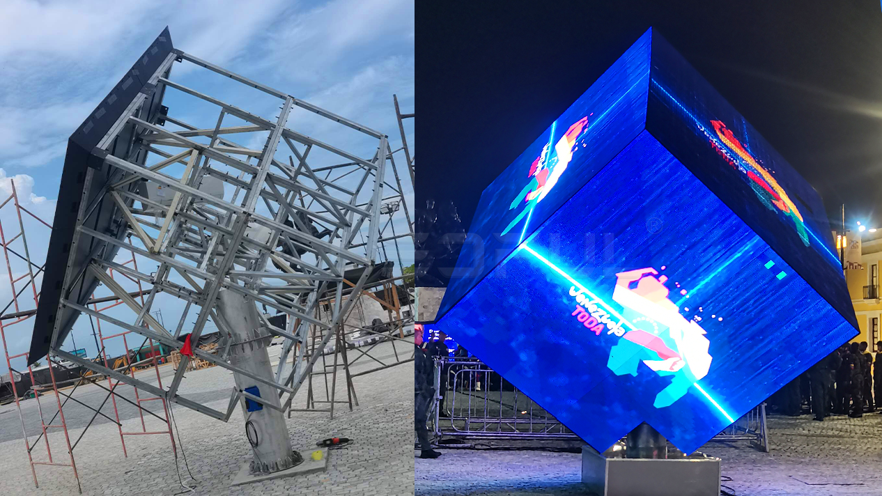 LEDFUL Outdoor Cube LED Screen In Venezuela-1