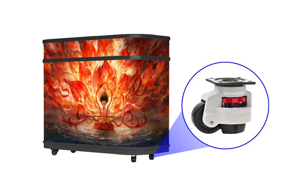 Screen Movable Wheels and Flight Case Package