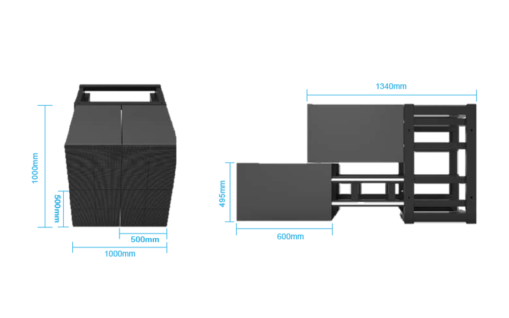 Kinetic-LED-Display Die-Casting-Aluminum-Cabinet-and-Module