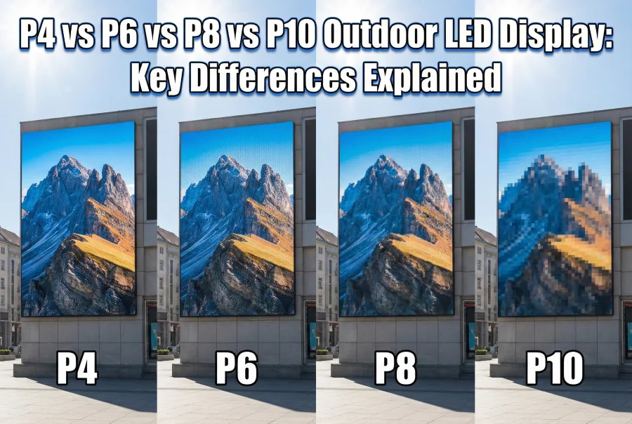 p4 vs p6 vs p8 vs p10 outdoor LED display