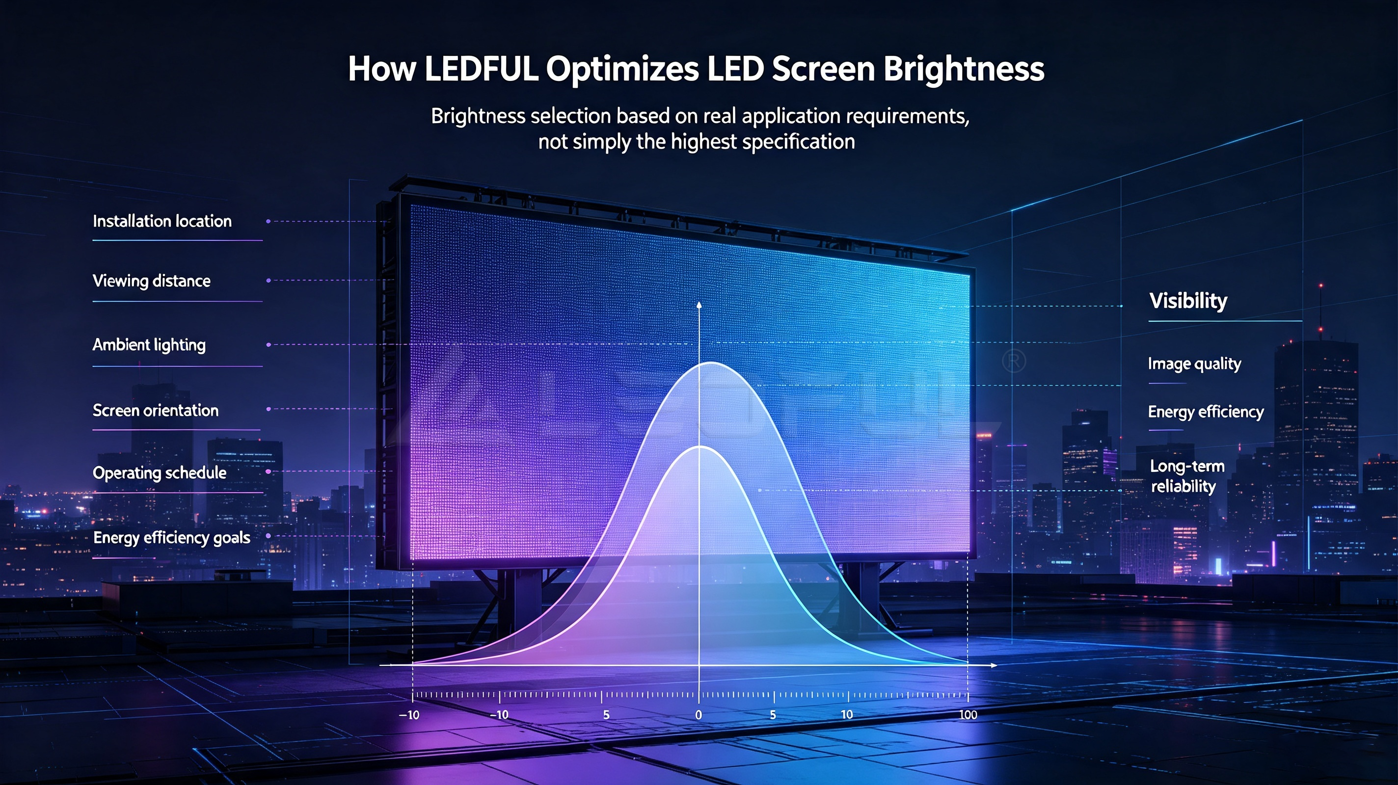How LEDFUL Optimizes LED Screen Brightness