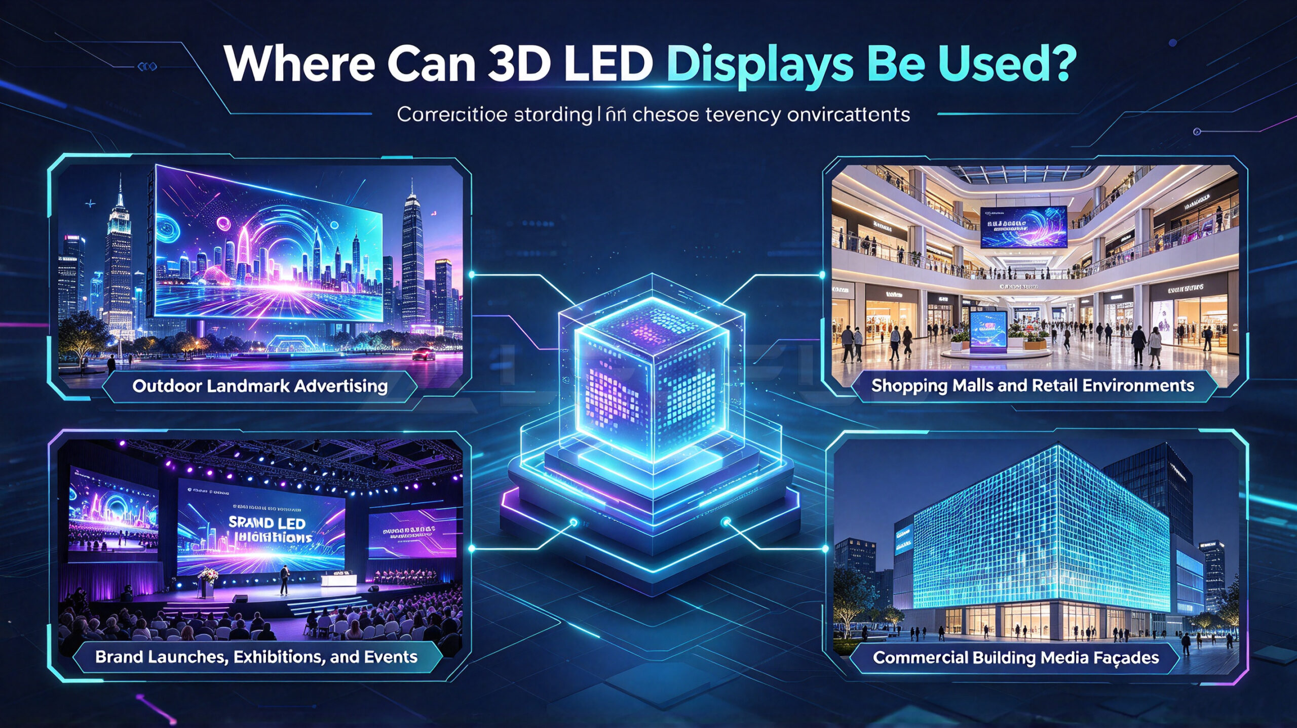 Application Scenarios of 3D LED Displays