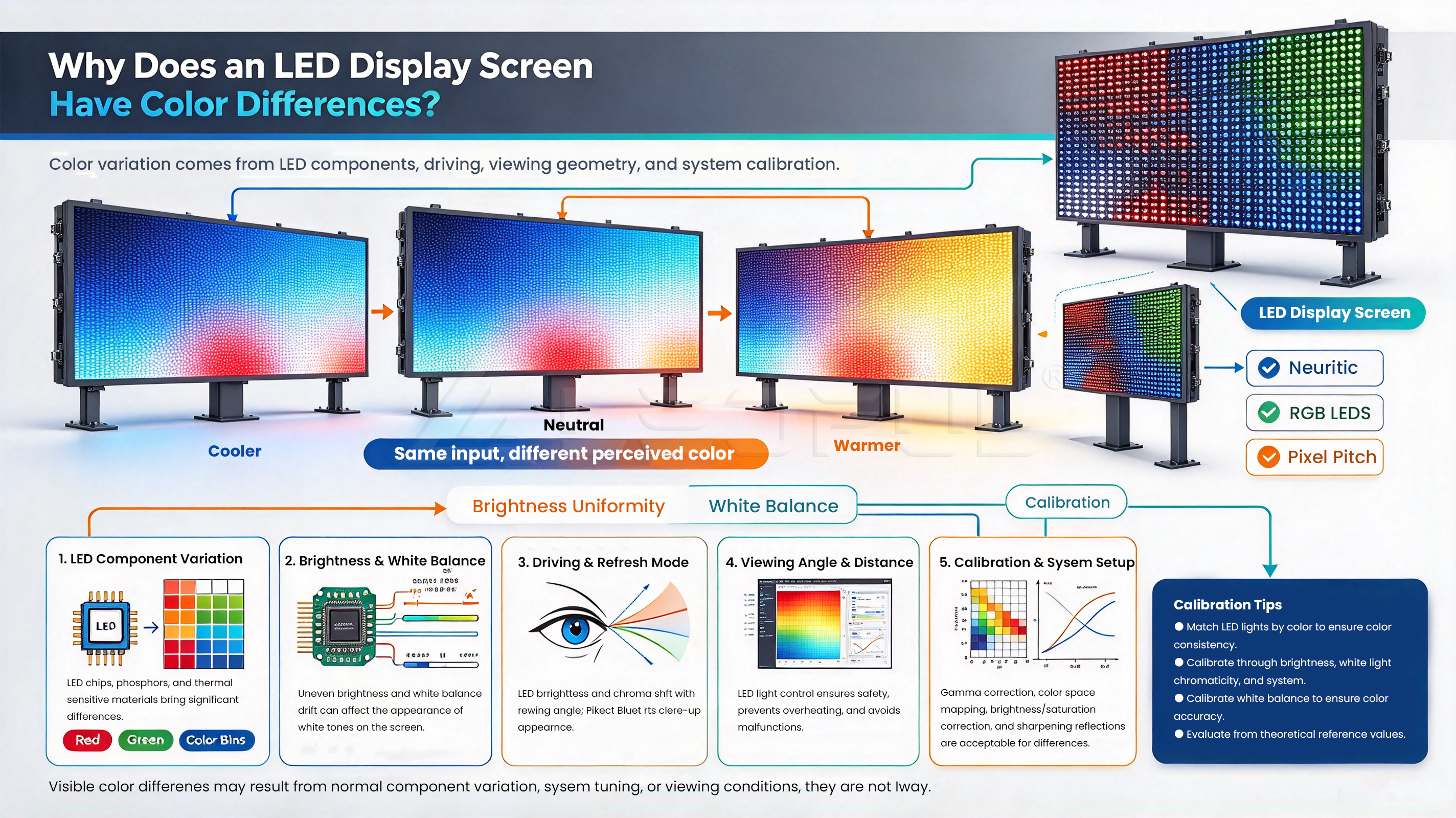 Why Does an LED Screen Have Color Differences